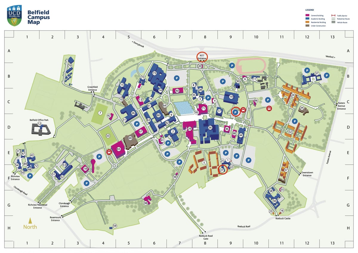 Dublin high school campus mapa