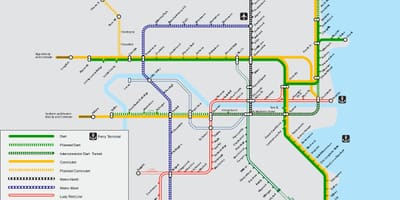 Dublin železniční stanice mapa