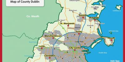 Mapa Dublin county
