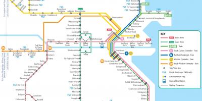 Dublin veřejné dopravy mapu