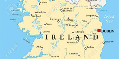 Dublin mapa irska