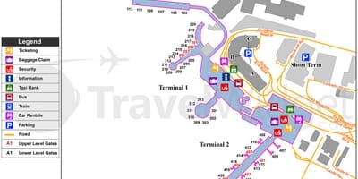 Dublin letiště parkoviště mapě