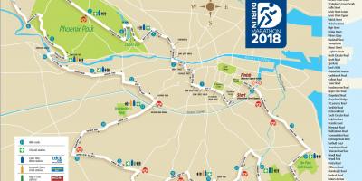 Dublin city marathon mapa trasy