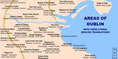 Mapa Dublin předměstí