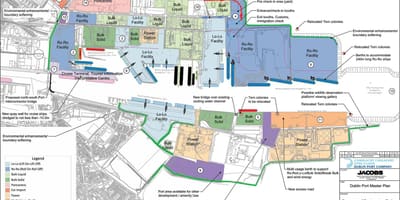 Mapa Dublin port