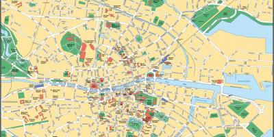Mapa Dublin city