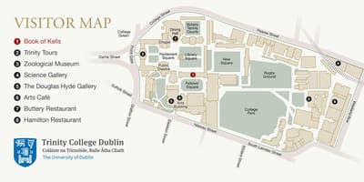 Mapa Trinity College